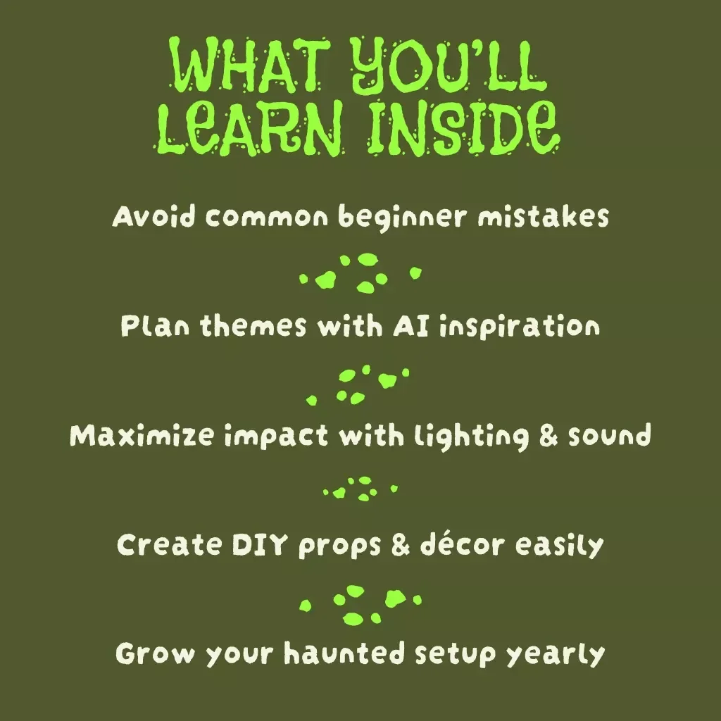 The Haunted House Setup Guide | Digital Download eBook for DIY Haunted House Design, Props, Lighting, and Spooky Event Planning
