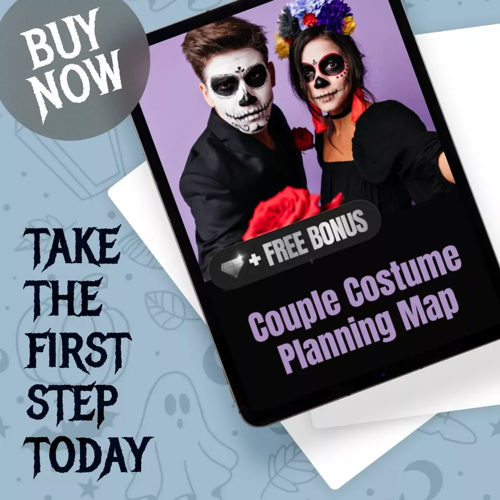 Couple Costume Planning Map | Halloween eBook Guide for Matching Outfits, DIY Costume Ideas & Budget-Friendly Tips | Digital Download