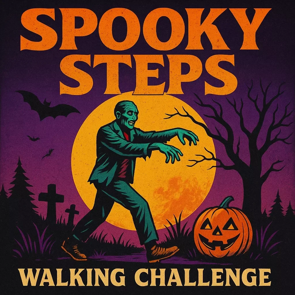 Spooky Steps Walking Challenge | 30-Day “Spooky Steps” Walking Challenge Digital Guide | Fun Halloween Fitness eBook & Printable Wellness Checklist