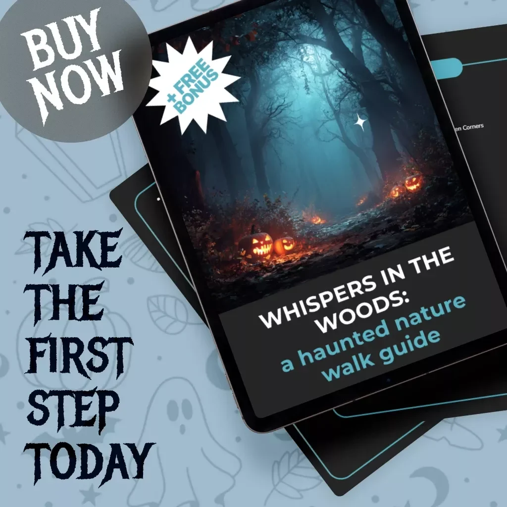 Whispers in the Woods: A Haunted Nature Walk Guide | Digital Download eBook, Spooky Forest Exploration, Paranormal Checklist