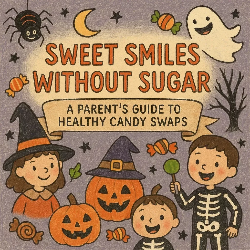 Sweet Smiles Without Sugar: A Parent’s Guide to Healthy Candy Swaps | Healthy Candy Swap Guide for Parents | Digital Download eBook, Nutrition & Snack Planner
