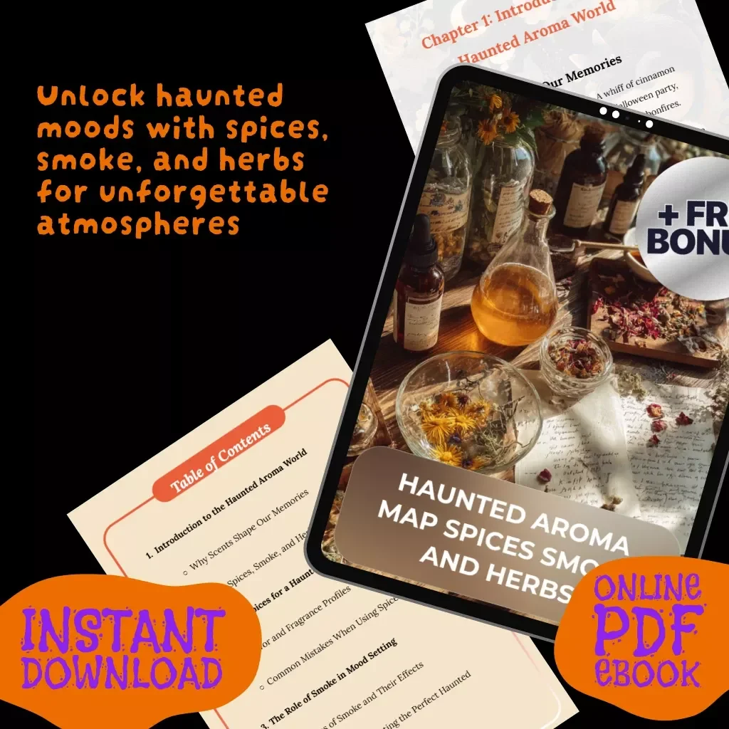 Haunted Aroma Map: Spices, Smoke, and Herbs | eBook Guide to Scents, Fragrance Blends & Haunted Atmosphere Creation