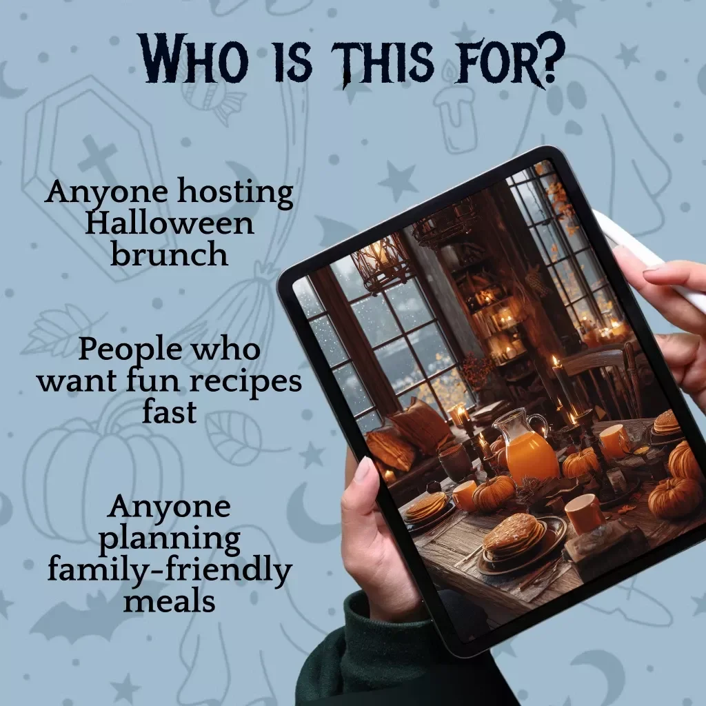Spooky & Scrumptious: Halloween Breakfast & Brunch Planner | Digital eBook Guide for Creative Recipes, Festive Table Ideas & AI-Powered Brunch Planning