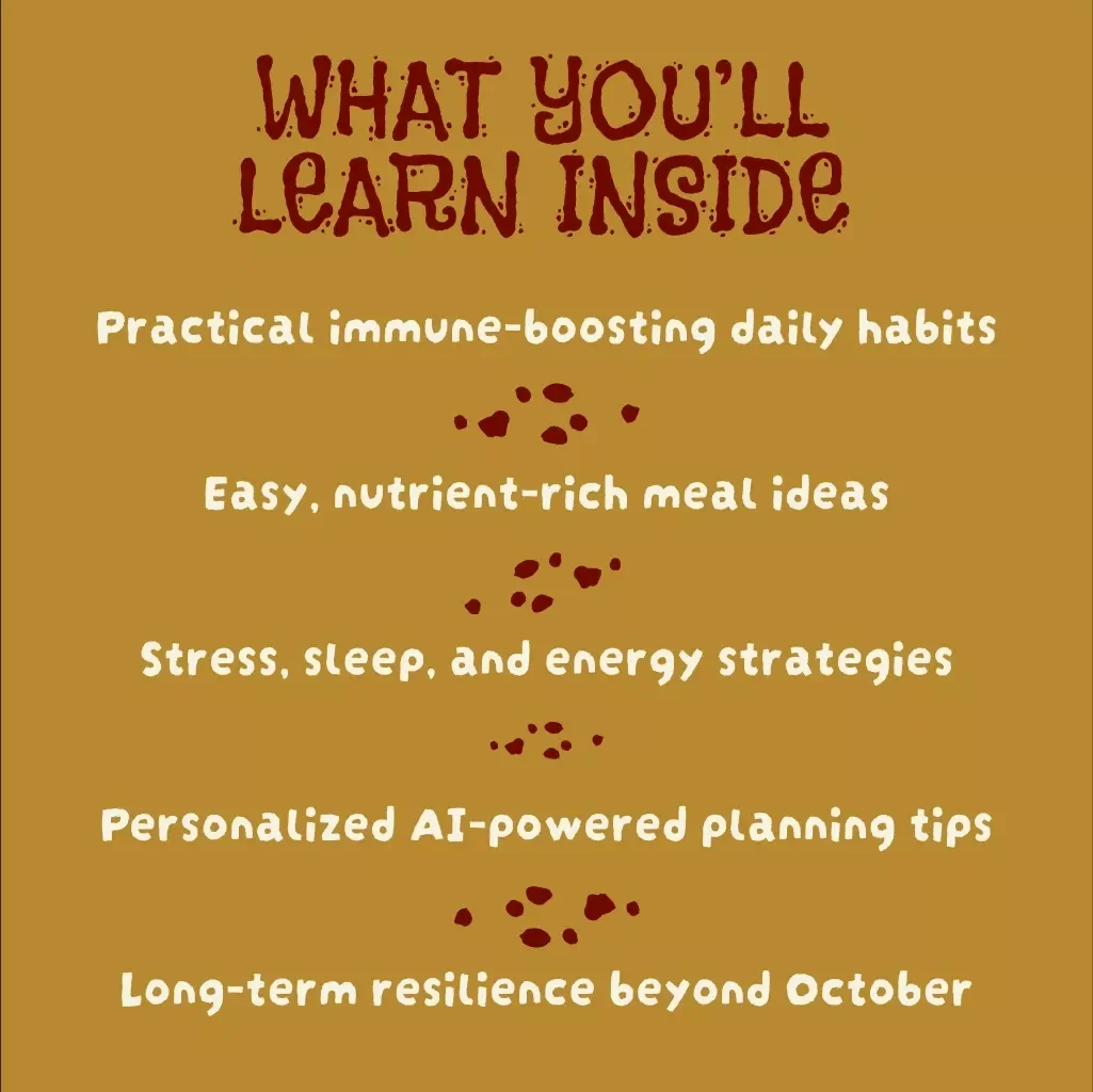 October Immunity Reset: A Busy Person’s Guide | Immune Boost Plan for Busy October | Wellness eBook & Digital Download
