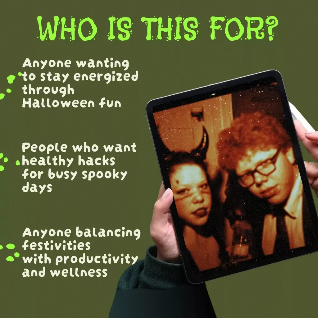 Halloween Energy Boost Planner 🎃⚡ | Digital Download eBook for Rituals, Workouts, Productivity & Healthy Halloween Fuel