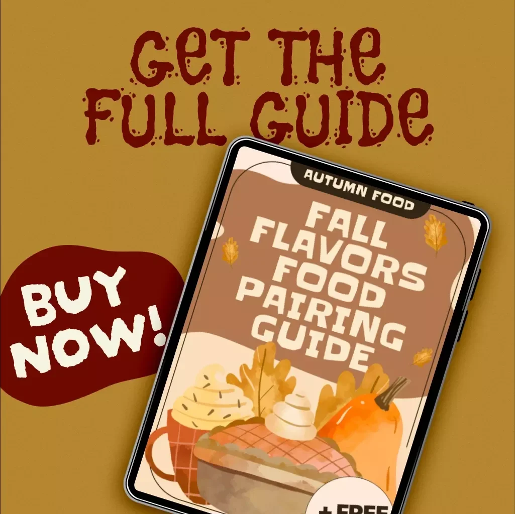 Fall Flavors Food Pairing Guide | Seasonal Cooking eBook | Cozy Autumn Recipes | Holiday Hosting Digital Download