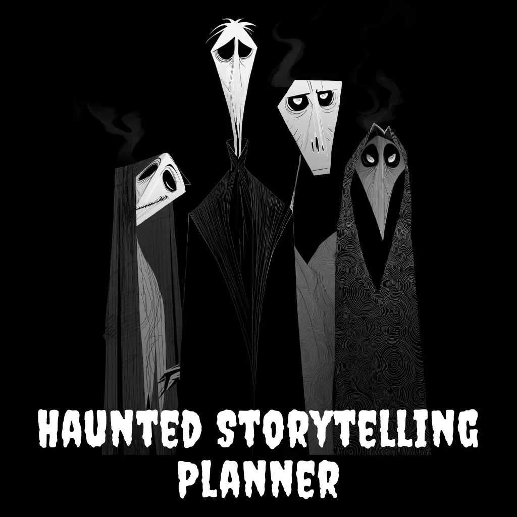 Haunted Storytelling Planner: Crafting Spine-Tingling Tales | Digital Download Guide for Writers, Authors & Creators