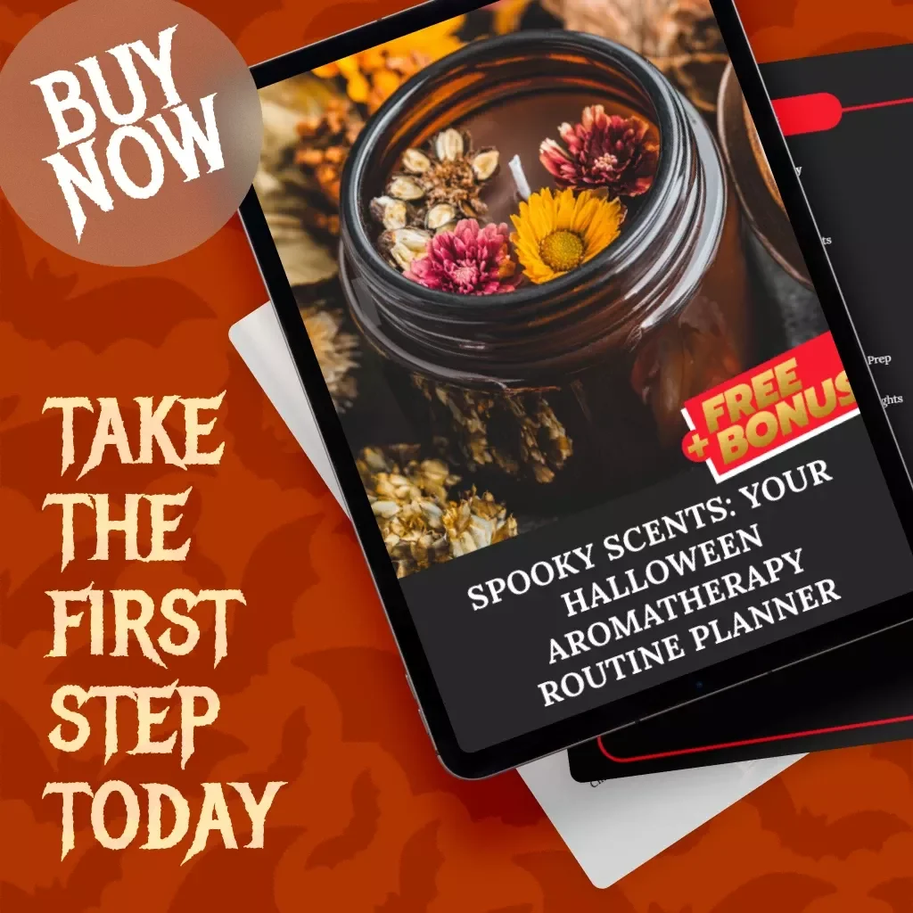 Spooky Scents: Your Halloween Aromatherapy Routine Planner | Digital Guide, eBook & Checklist for Frightfully Fun Aromatherapy Routine Planner for Halloween