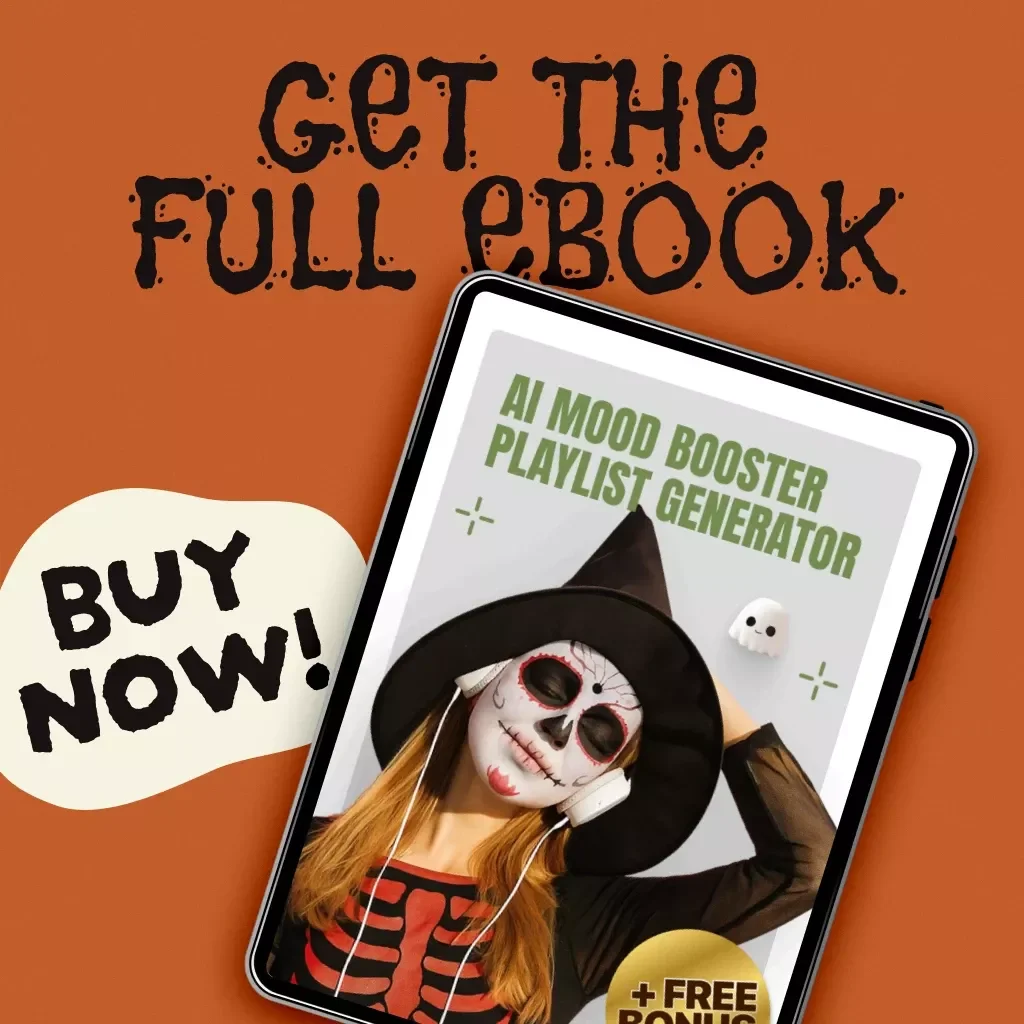AI Mood Booster Playlist Generator | Digital eBook Guide | Music, Mindset & Productivity Tool