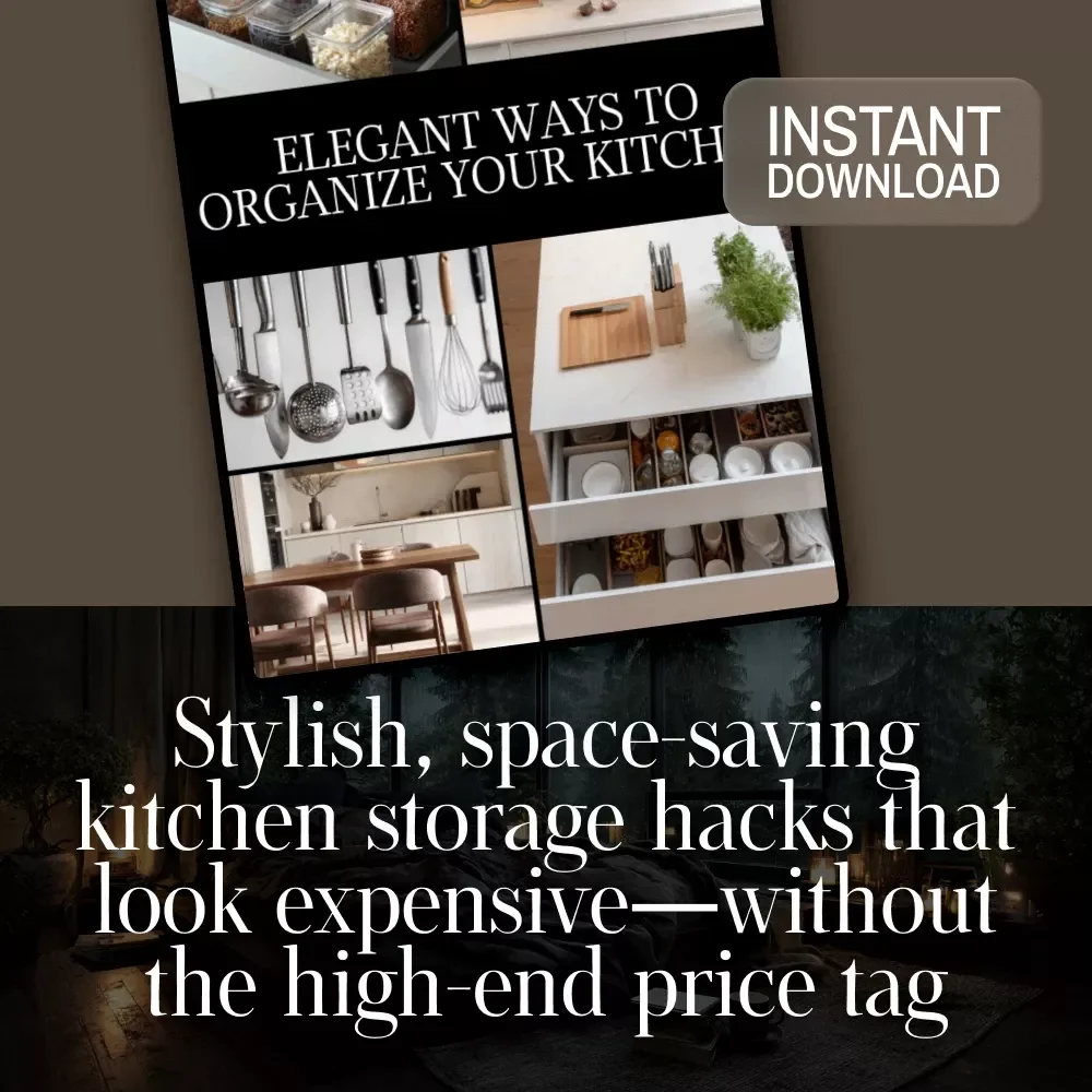 Elegant Ways to Organize Your Kitchen Checklist | Kitchen Storage Hacks That Look Expensive | Digital Download eBook