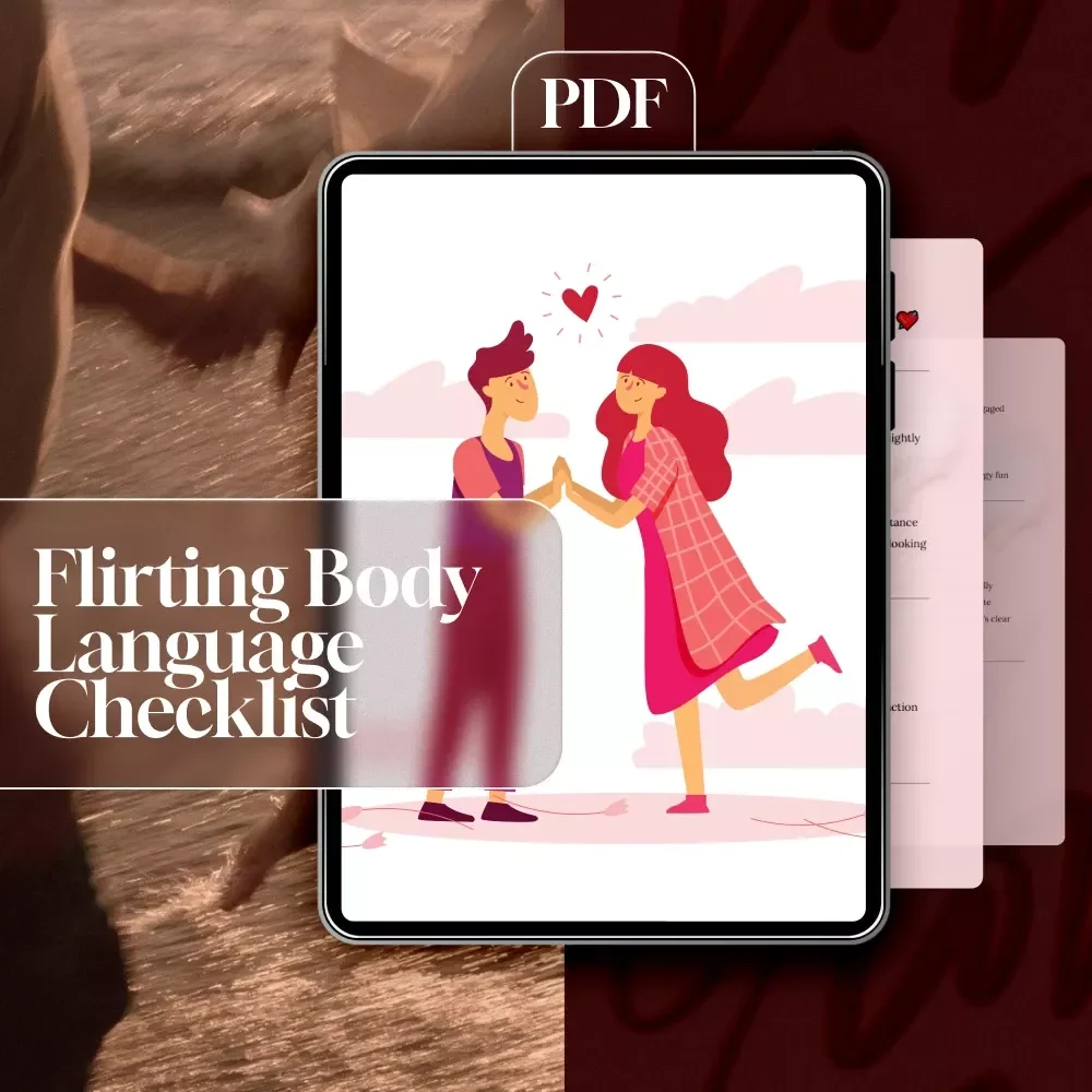Flirting Body Language Checklist | Digital Download Guide for Confident Connections, Dating & Social Skills