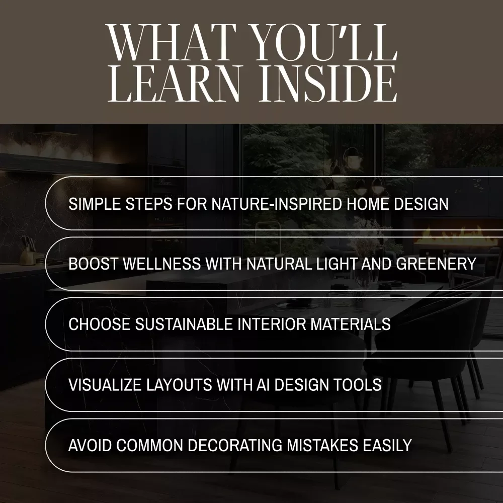 Biophilic Interior Design eBook | Digital Download Guide for Natural Home Decor, Sustainable Living, Wellness, Indoor Plants & Modern Interior Inspiration
