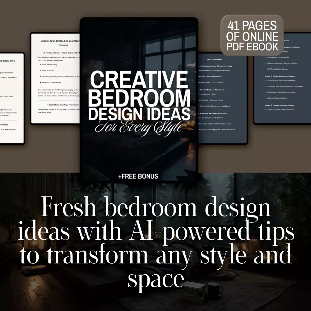Creative Bedroom Design Ideas for Every Style | Interior Design Ideas Bedroom eBook | Digital Download Home Decor Guide & Checklist