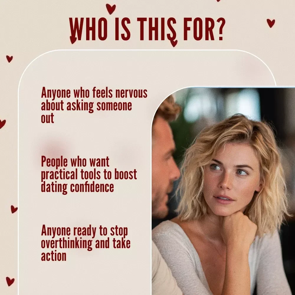 Nervousness Crusher Checklist: Ask Them Out with Confidence | Digital Download Guide for Overcoming Nervousness Before Asking Someone Out, Self-Help eBook Style PDF