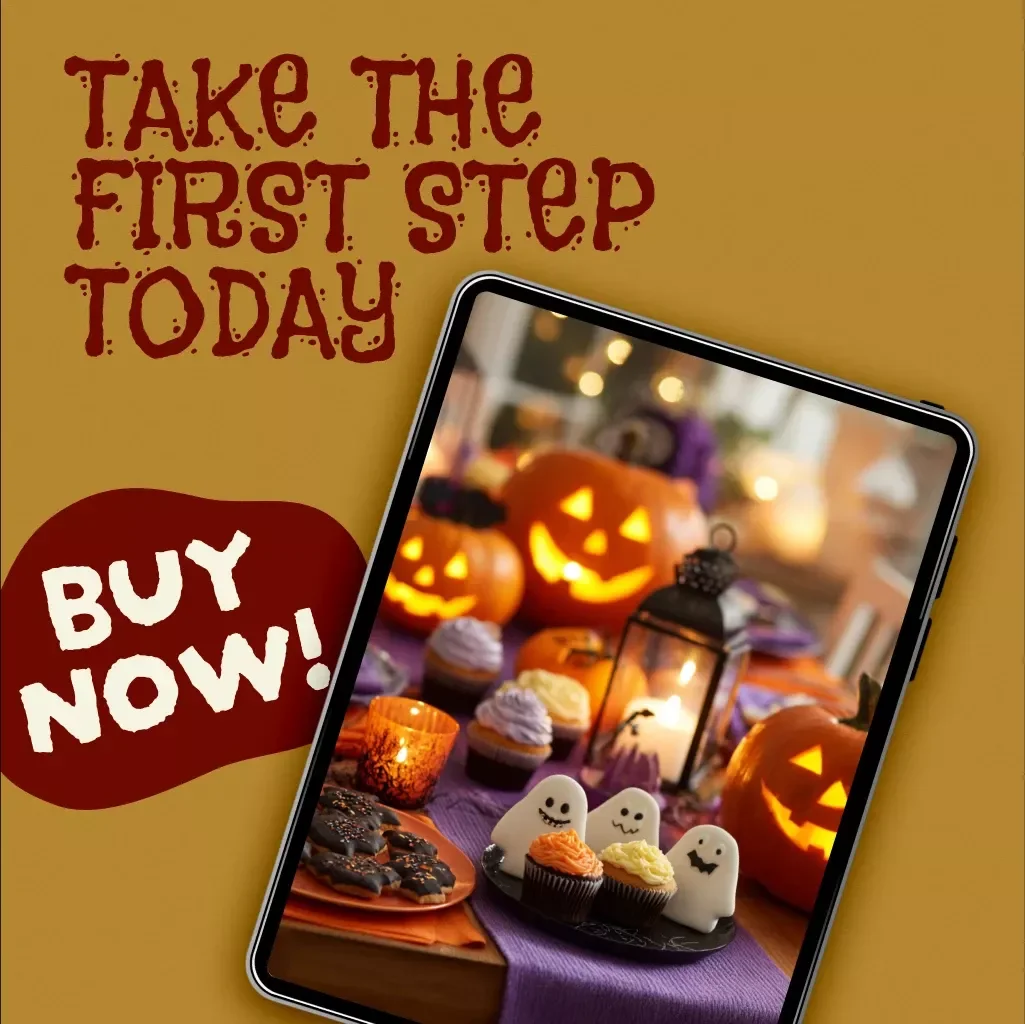 Spooky Bites Without the Last-Minute Frights | Make-Ahead Halloween Recipe Checklist | Digital Download for Stress-Free Halloween Baking & Party Prep