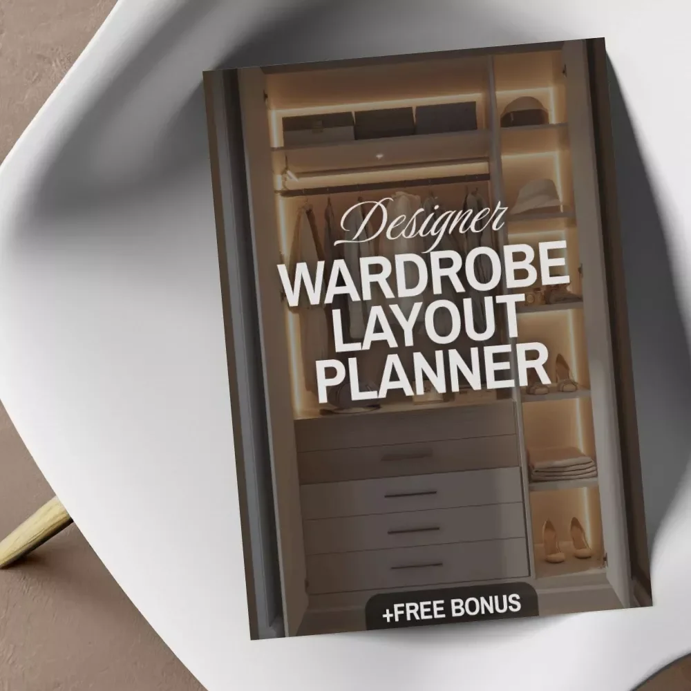 Designer Wardrobe Layout Planner – Printable Closet Organization Checklist | Digital Download | Wardrobe Organizer | Closet Layout Guide