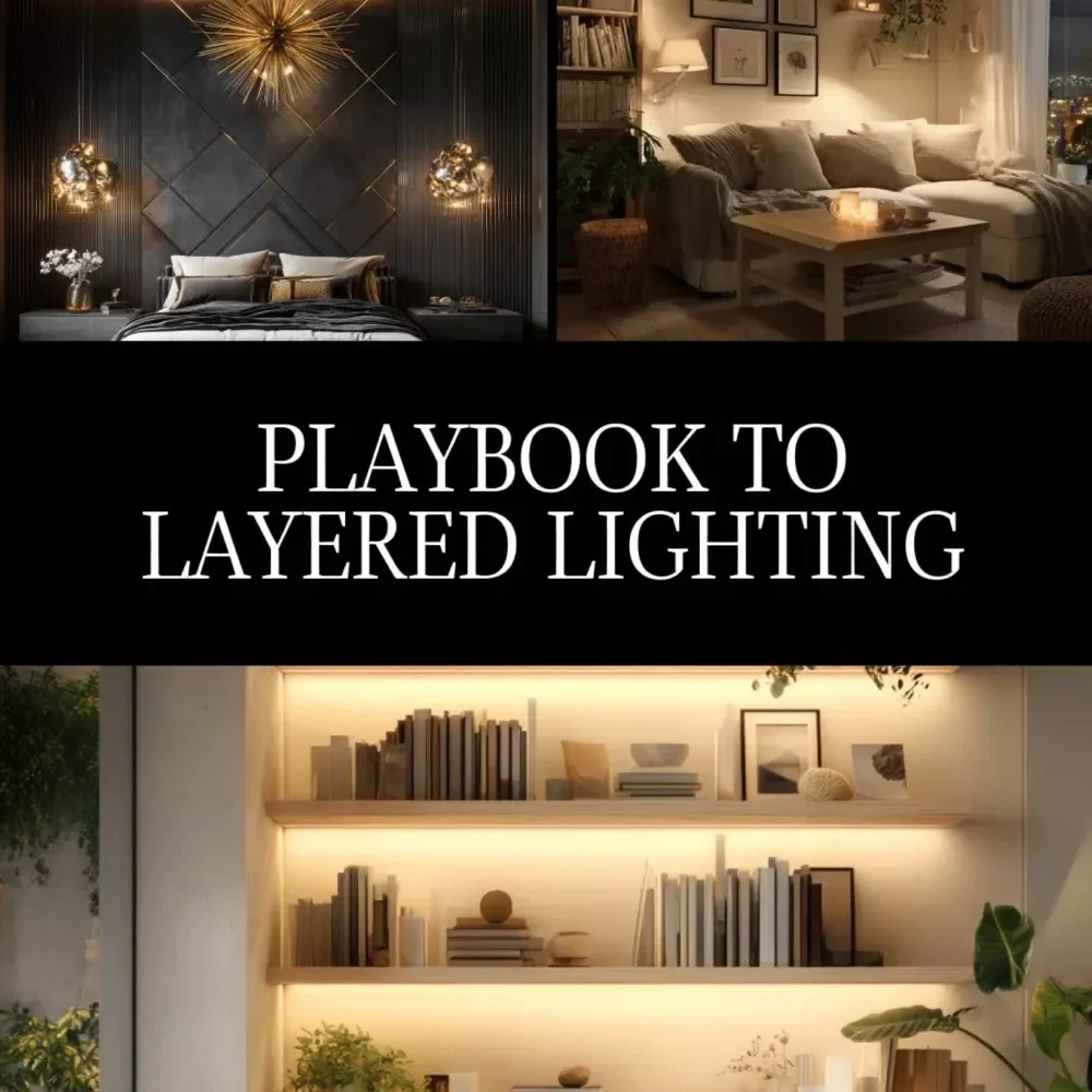 Playbook to Layered Lighting Checklist | Digital Download Guide for Ambient, Task, and Accent Lighting Design | Home & Interior Lighting Planner