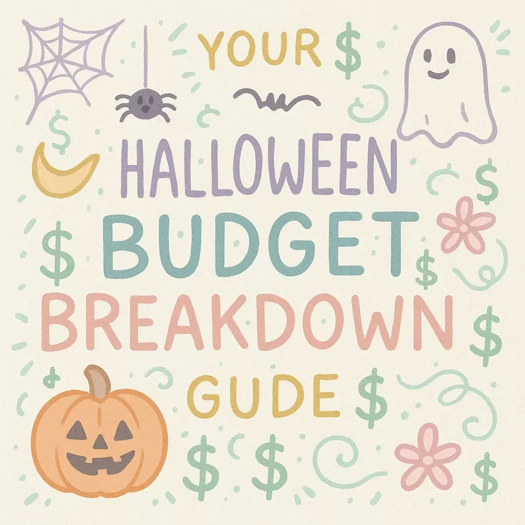 Spooky Smart Spending: Your Halloween Budget Breakdown Guide | Digital Download eBook with Halloween Budget Breakdown Worksheet