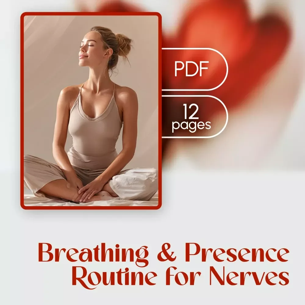 Breathing & Presence Routine for Nerves | Digital Guide for Calmness, Stress Relief & Mindful Living | Nervous System Reset eBook & Anxiety Support Checklist