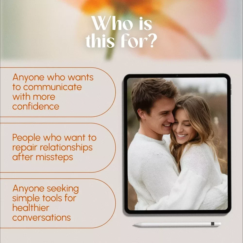 How to Repair After Saying the Wrong Thing | Communication Skills Guide | Apology & Relationship Repair Digital Download | eBook for Better Conversations