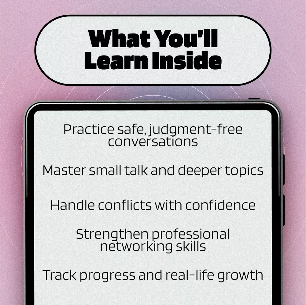 AI Social Coach: Practice Real-Life Conversations with Confidence | Digital Guide for Social Skills Growth, eBook & Checklist | AI Practice for Real-Life Social Situations