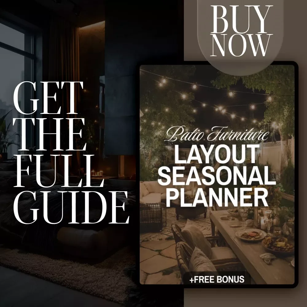 Patio Furniture Layout Seasonal Planner | Outdoor Furniture Layout Guide for Seasonal Patio Design | Digital Download for Garden & Backyard Spaces