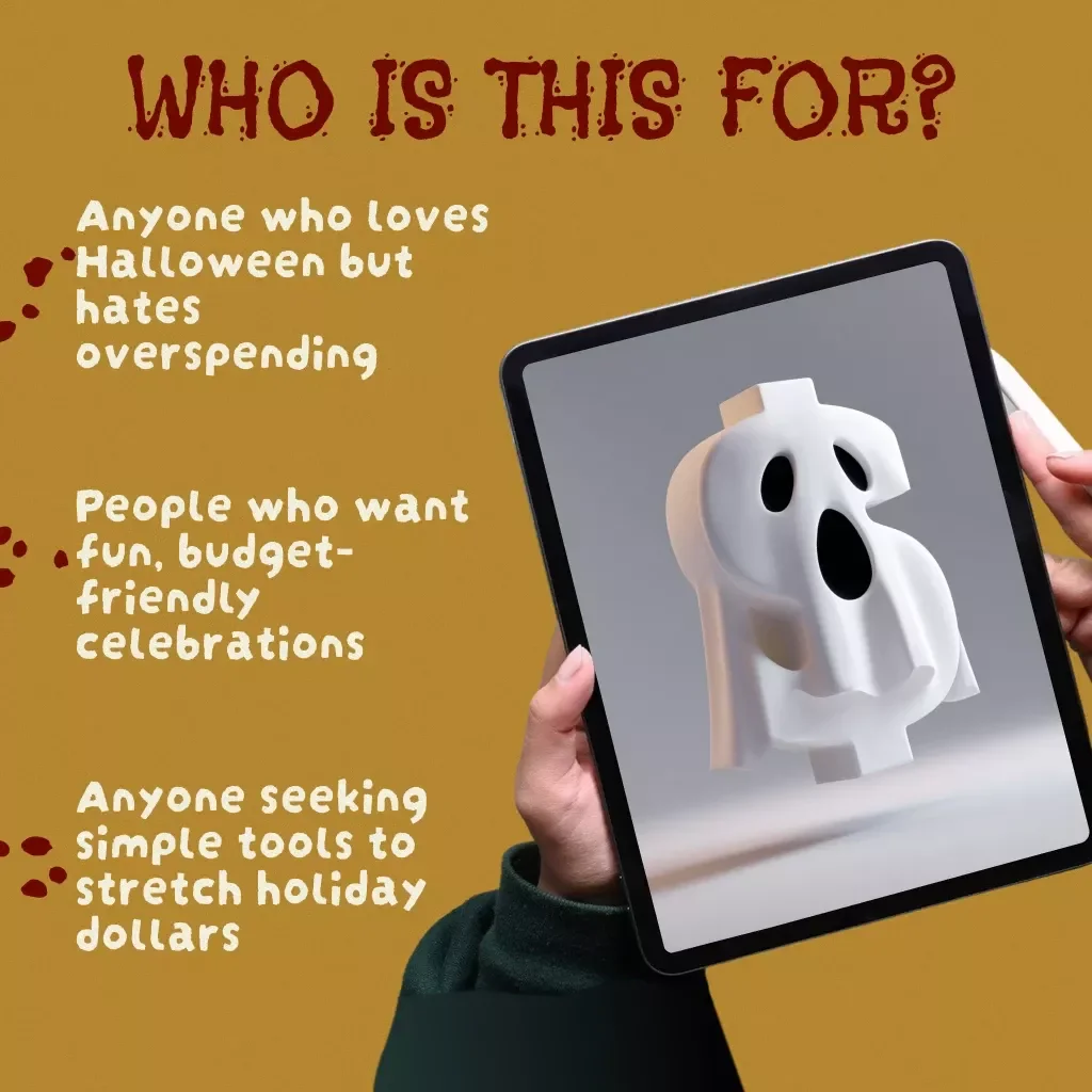 Spooky Smart Spending: Your Halloween Budget Breakdown Guide | Digital Download eBook with Halloween Budget Breakdown Worksheet