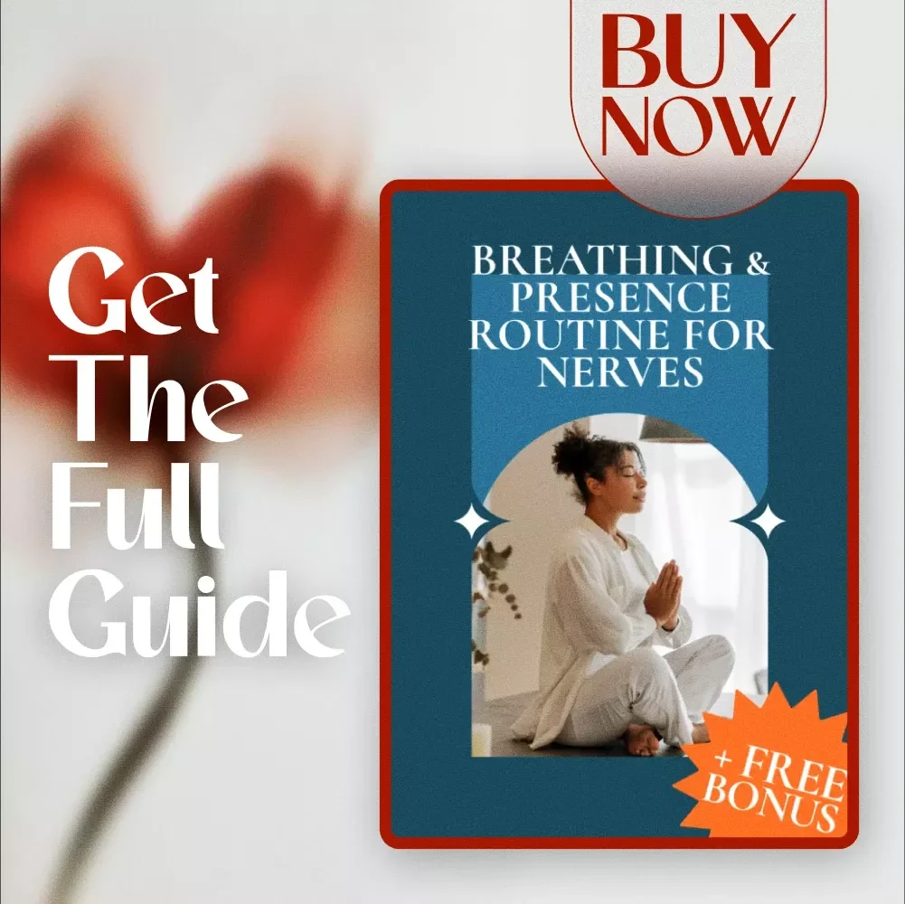 Breathing & Presence Routine for Nerves | Digital Guide for Calmness, Stress Relief & Mindful Living | Nervous System Reset eBook & Anxiety Support Checklist