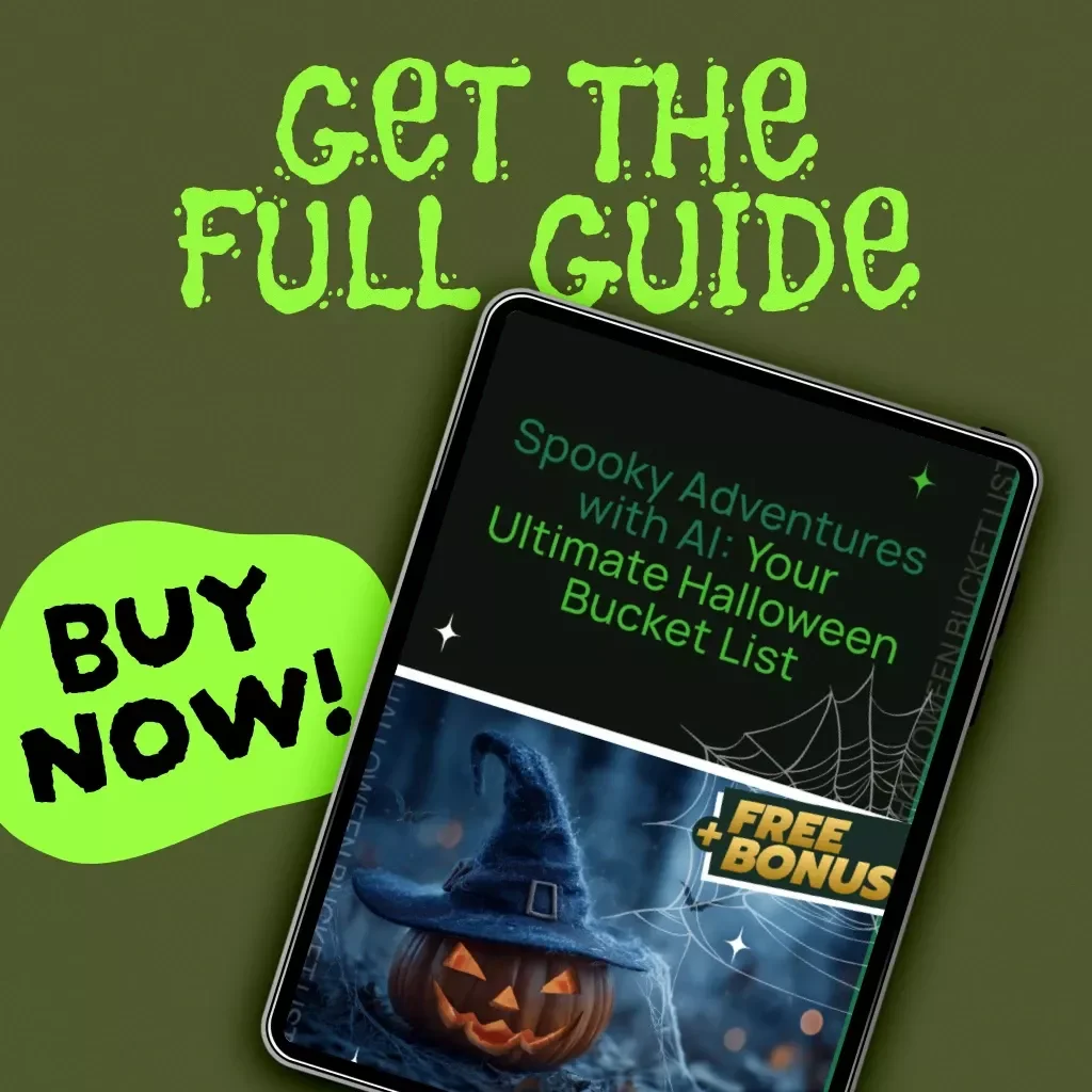 Spooky Adventures with AI: Your Ultimate Halloween Bucket List | AI-Guided Halloween Bucket List eBook, Digital Download, Printable Guide