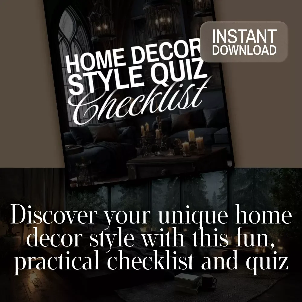 Home Decor Style Quiz Checklist | Digital Download eBook | Interior Design Guide & Printable PDF for Decorating Inspiration