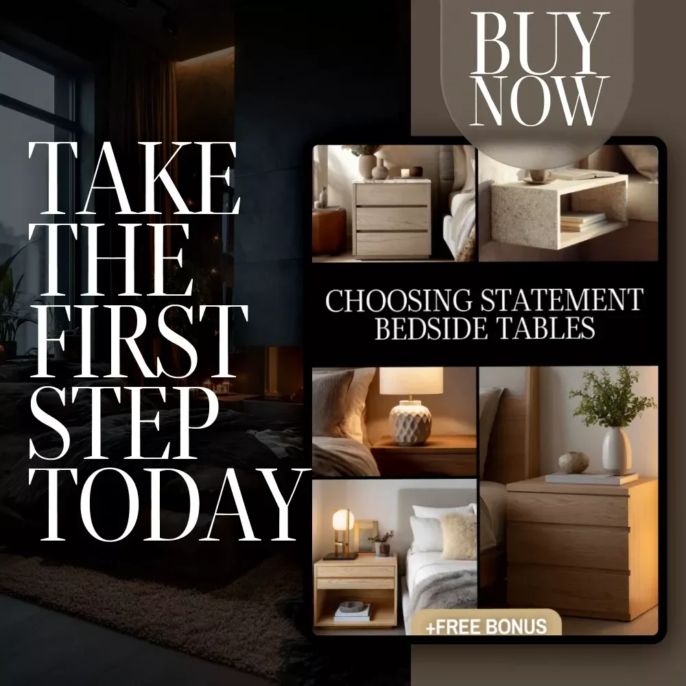 Choosing Statement Bedside Tables – Printable Checklist for Bedroom Decor, Nightstand Selection, and Interior Styling Guide – Digital Download