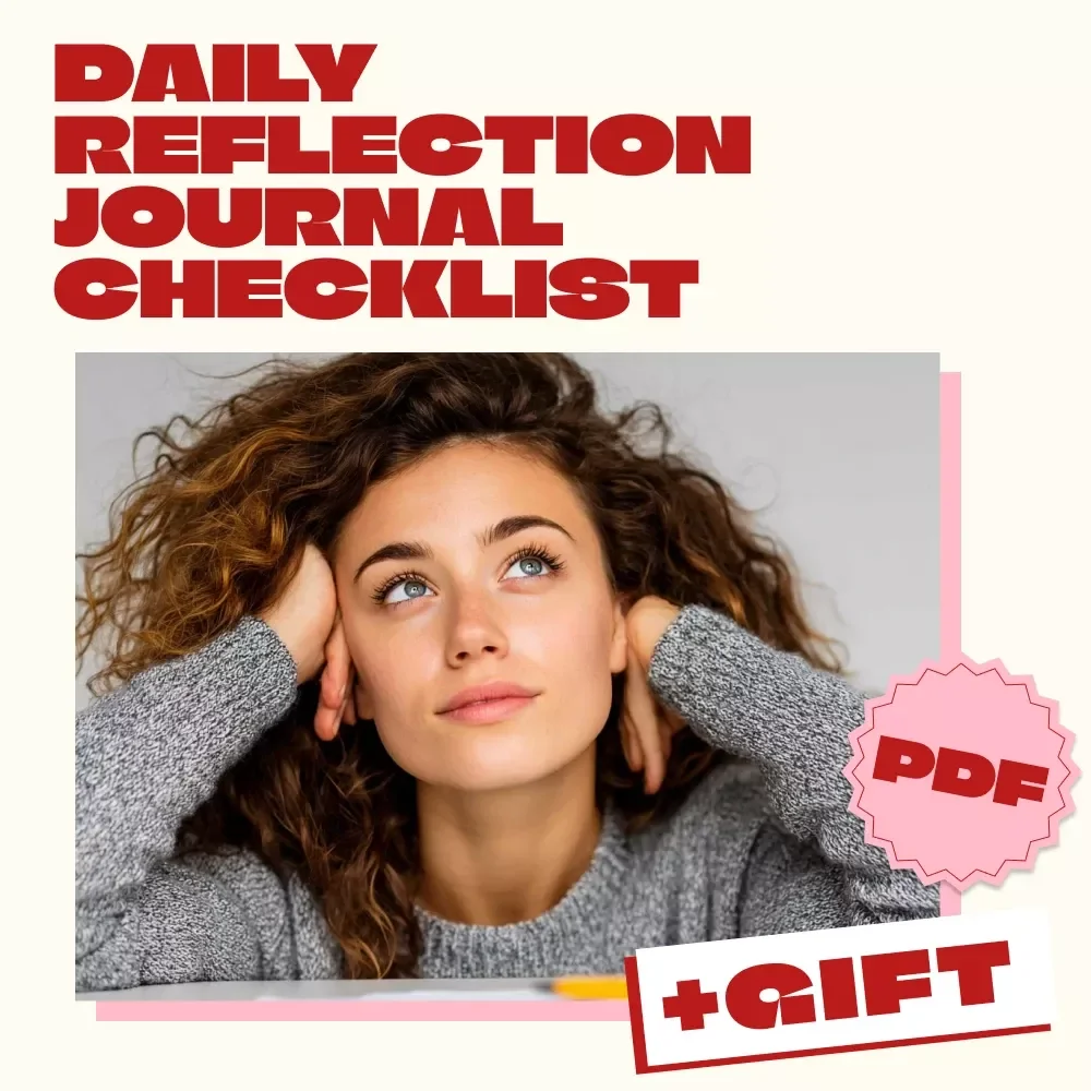 Daily Reflection Journal Checklist: Stop Comparing & Shine Your Own Way! | Printable Self-Care Guide | Mindset Journal | Digital Download eBook