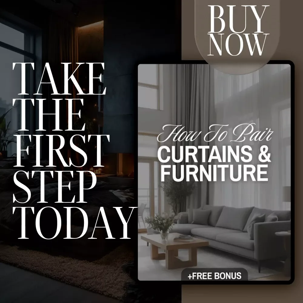How to Pair Curtains and Furniture Checklist – Digital Download | Home Décor Style Guide, Curtain Matching Tips, Interior Styling eBook