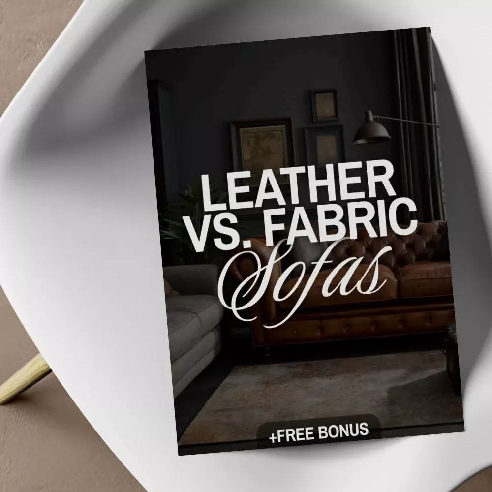 Leather vs. Fabric Sofas Checklist | Digital Download | Sofa Comparison Guide | Home Decor Decision Tool