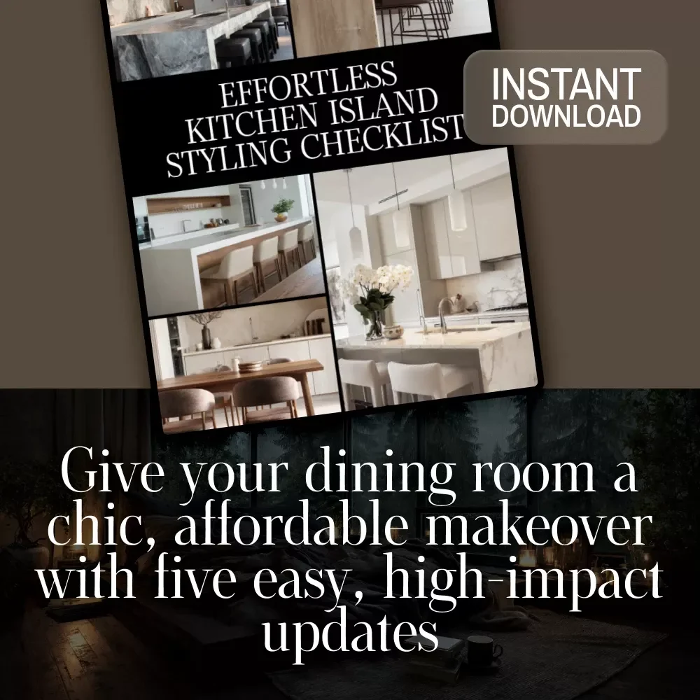 Effortless Kitchen Island Styling Checklist | Neutral Modern Decor | Minimalist Printable Guide | Instant Digital Download | Home Styling eBook
