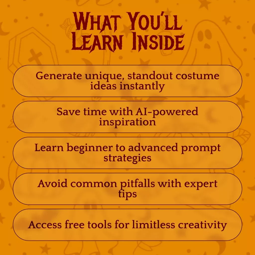 AI-Powered Costume Idea Generator | Digital Download Guide for Unique Costume Creativity, eBook & Checklist for DIY Outfits, Cosplay & Halloween Inspiration