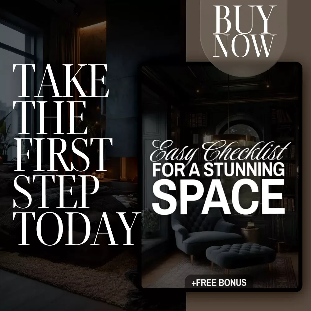 Easy Checklist for a Stunning Space | Digital Home Decor Design Ideas Guide & Printable Organization Tool