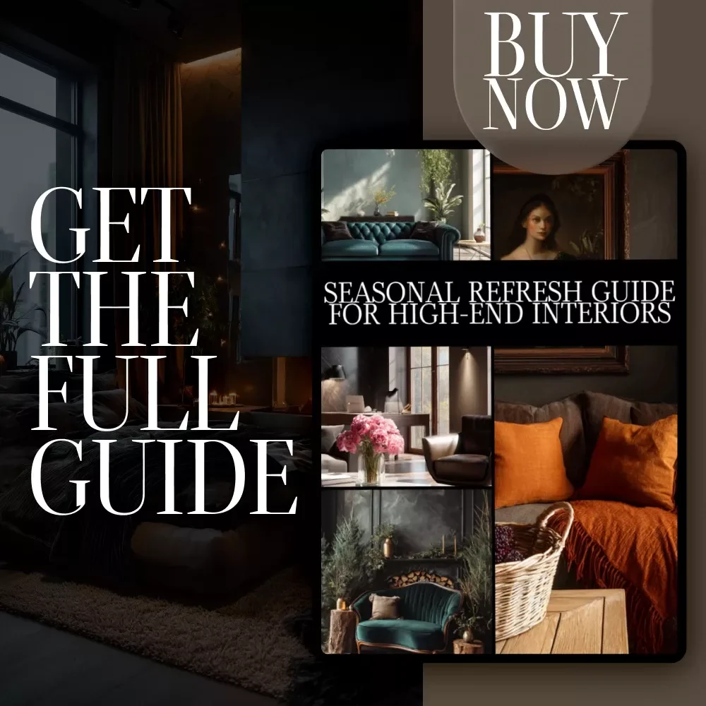 Seasonal Refresh Guide for High-End Interiors | Luxury Home Decor Digital Download | Interior Design eBook, Seasonal Styling Checklist
