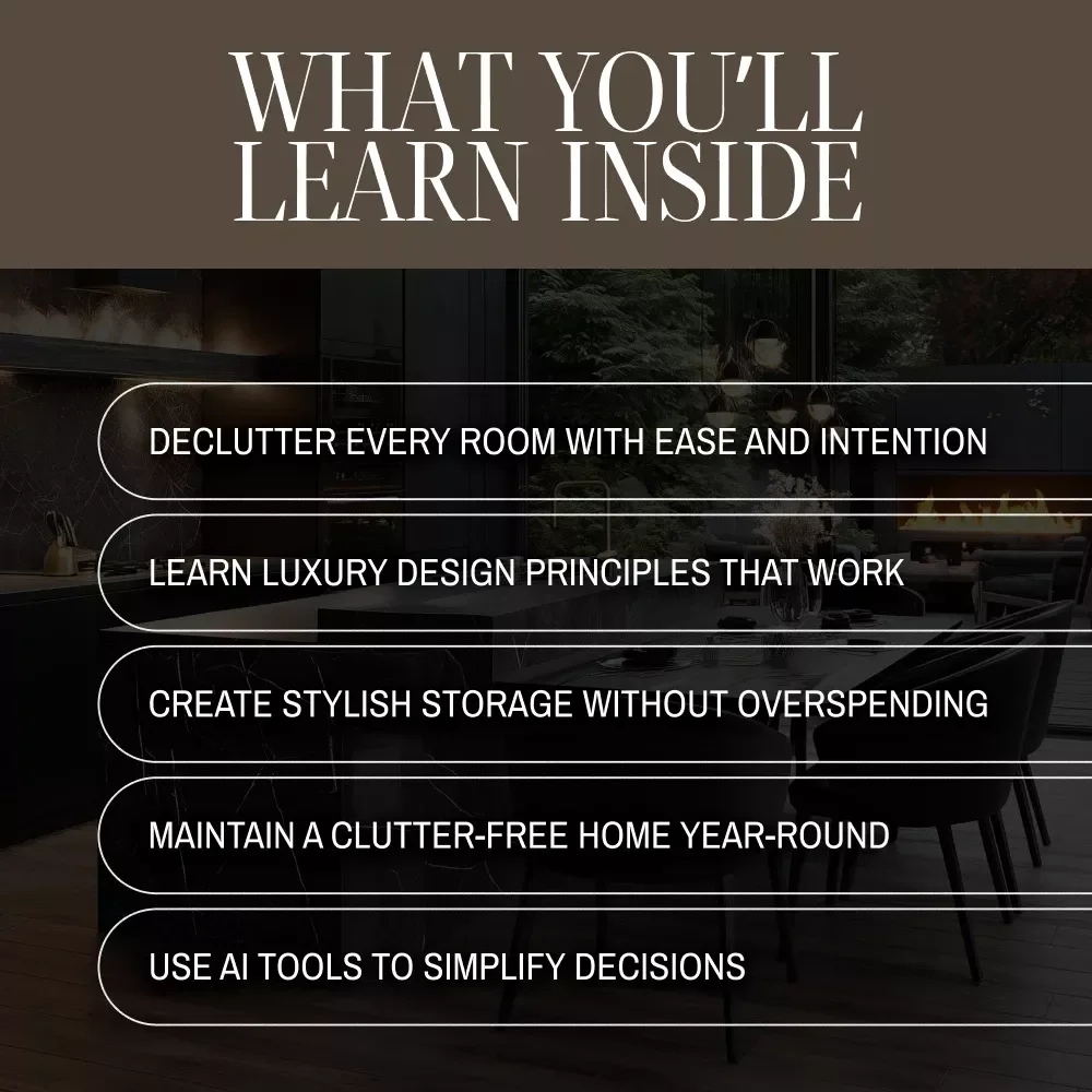 The Art of Decluttering for a High-End Home | eBook Guide on How to Declutter So That Your Home Looks Expensive