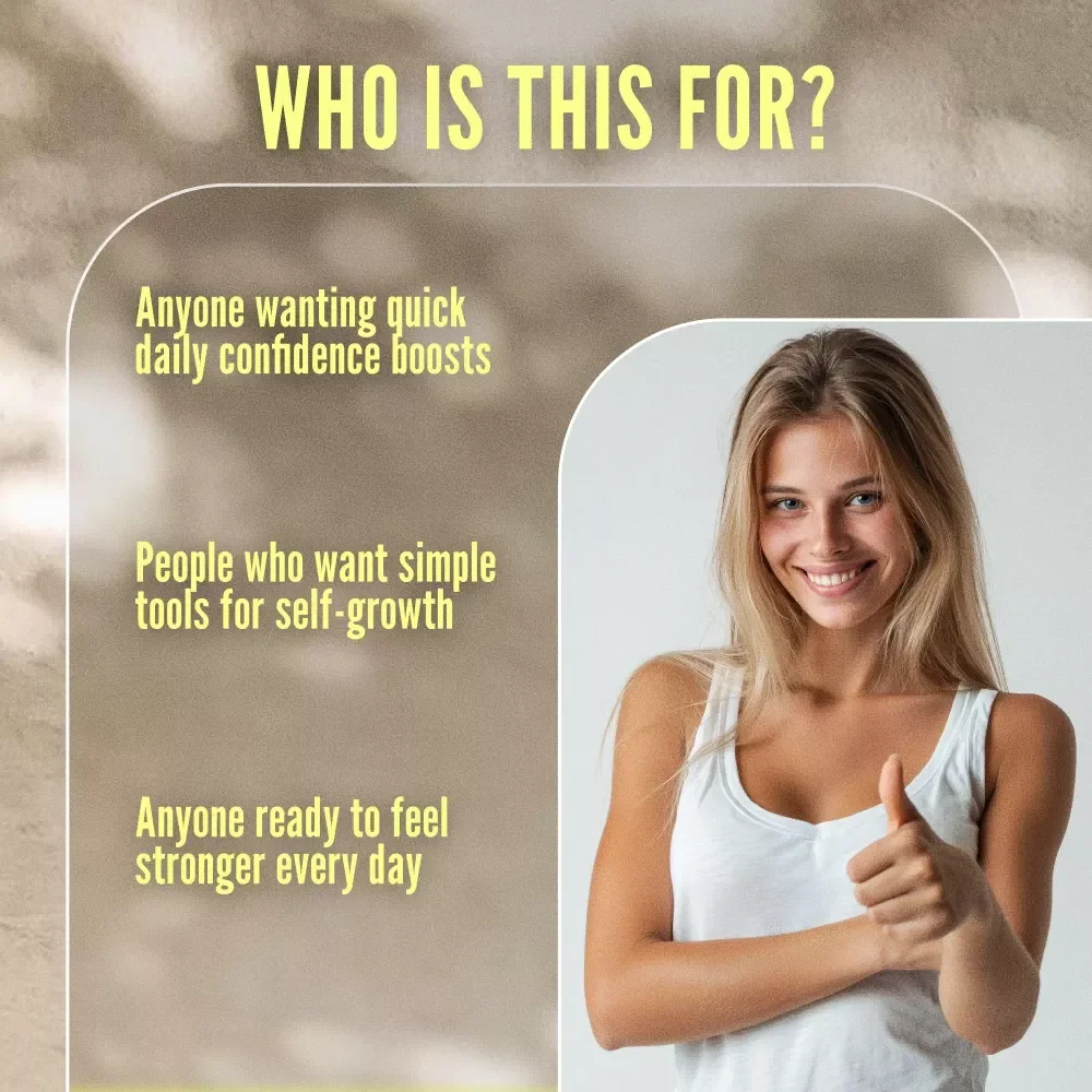 Daily Confidence Power-Up Checklist | Printable Daily Confidence Exercises | Digital Self-Growth Guide for Boosting Self-Esteem