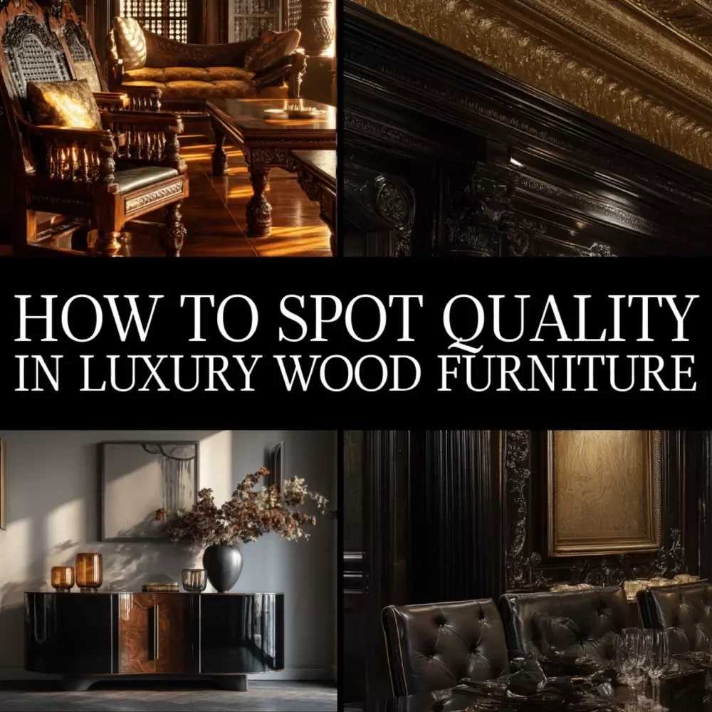 How to Spot Quality in Luxury Wood Furniture Checklist | Digital Download | Luxury Furniture Guide | Wood Furniture Buying Tips