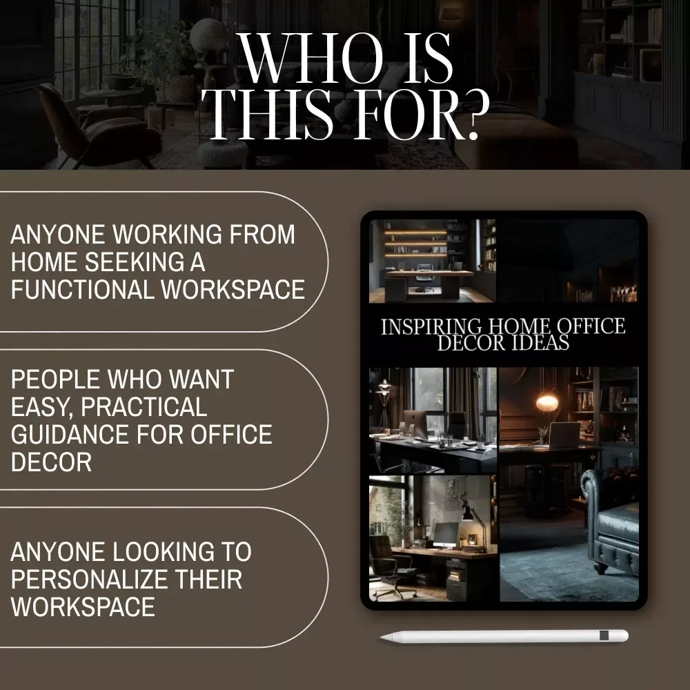 Inspiring Home Office Decor Ideas Guide – Digital Download for Productivity, Style, and Personalized Workspace Inspiration