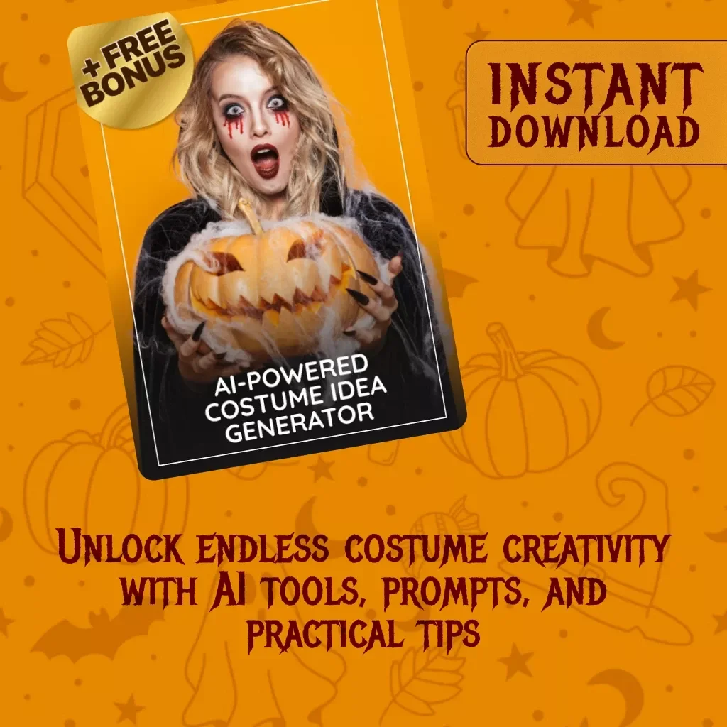 AI-Powered Costume Idea Generator | Digital Download Guide for Unique Costume Creativity, eBook & Checklist for DIY Outfits, Cosplay & Halloween Inspiration