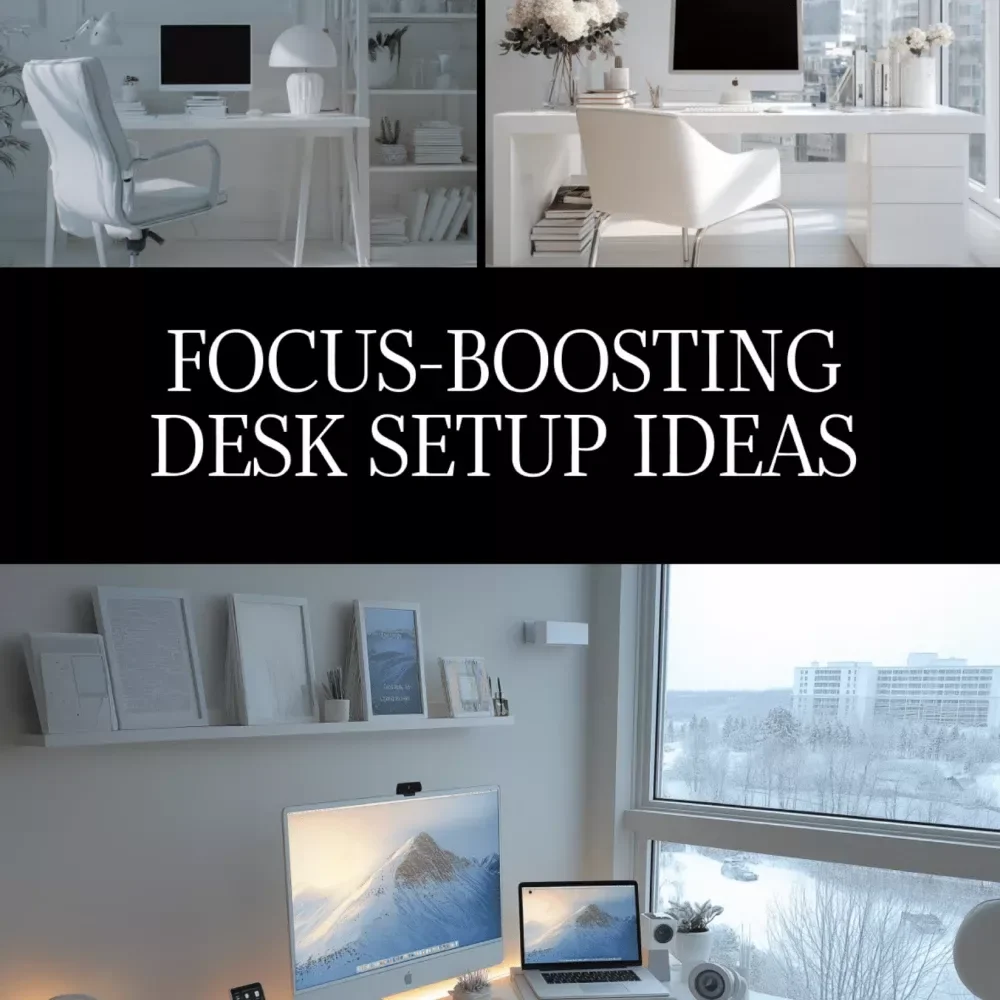 Focus-Boosting Desk Setup Ideas | Productivity Desk Layout Guide | AI Productivity Hacks | Digital Download PDF