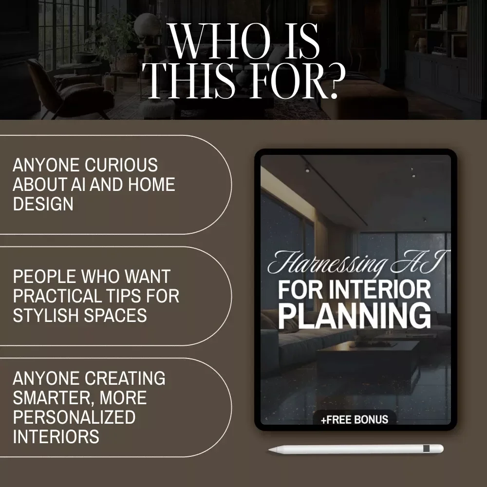 Harnessing AI for Interior Planning – Digital Guide for Smart Interior Design, AI Home Design, AI Space Planning, AI Interior Planning eBook, AI Decorating Checklist