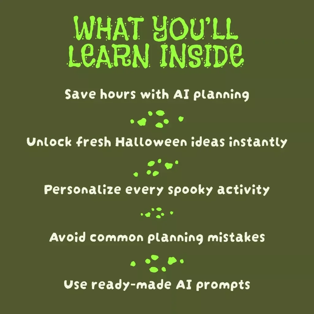 Spooky Adventures with AI: Your Ultimate Halloween Bucket List | AI-Guided Halloween Bucket List eBook, Digital Download, Printable Guide