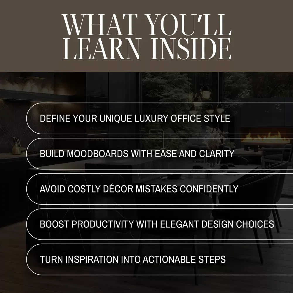 Crafting Your Home Office Moodboard | Luxury Home Office Moodboard Guide | Digital Download for Designers, Entrepreneurs & Home Styling Enthusiasts