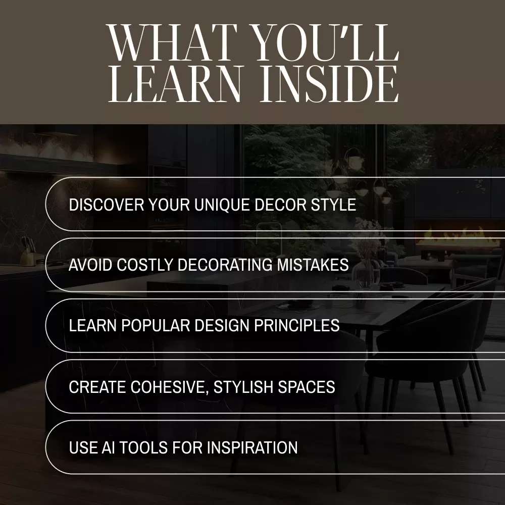 A Guide to Finding the Perfect Home Decor | Digital Download | How to Find Your Home Decor Style | eBook & Checklist for Interior Inspiration