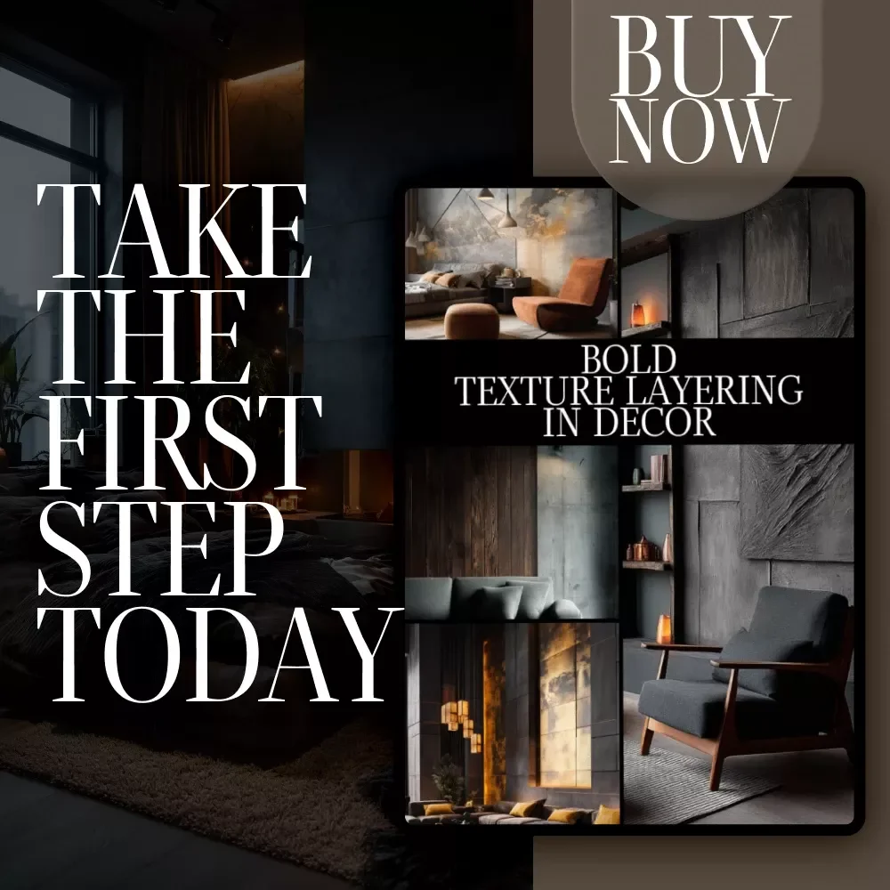 Bold Texture Layering in Decor Checklist | Digital Download Home Styling Guide for Interior Design, Room Makeover & Modern Decorating Ideas
