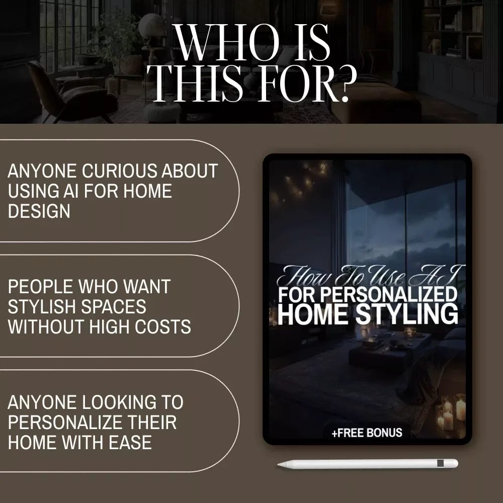 How to Use AI for Personalized Home Styling | Digital Guide for Modern Home Design, AI-Powered Interior Inspiration & Easy Styling Tips